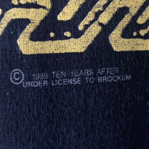 Vintage 1989 Ten Years After Pre-Vue Tour T-shirt - Picture 4 of 9